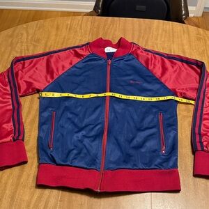 MacGregor Navy and Red Track Jacket Vintage